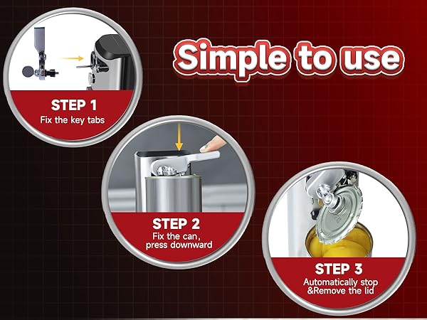 NK-0683 One-Touch Operation: Effortlessly open cans with just the press of a lever for convenience.