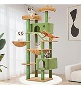 Taoqimiao Cactus Cat Tree, 71-Inch Cat Tower for Indoor Cats Large Adult, Multi-Level Large Cat C...