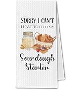 ChissNook Funny Baking Gifts Kitchen Towels, Gifts for Sourdough Bakers Dish Tea Towels Drying Cl...