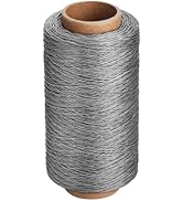 KAQRHFT 0.55 mm 437 Yards Round Waxed Thread, Waxed Thread for Leather Sewing, Leather Thread Wax...