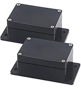 Zulkit Junction Box ABS Plastic Dustproof Waterproof IP65 Universal Electrical Boxes Project Encl...