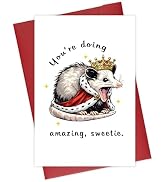 Funny Mothers Day Card, Cute Opossum Hilarious Card from Kids or Husband, Funny for Wife, First T...