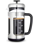 Easyworkz Stainless Steel French Press 34 oz Coffee Tea Maker with Soft Grip Handle