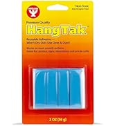 Hygloss Blue HangTak Putty - 2 oz. Removable & Reusable Poster and Picture Mounting Putty, Wall-S...