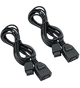 Mcbazel 1.8m Controller Extension Cable for Sega Genesis 1 Mega Drive (Pack of 2)