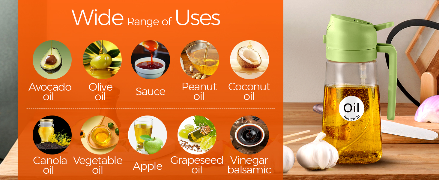 oil mister spray bottle for cooking air fryer