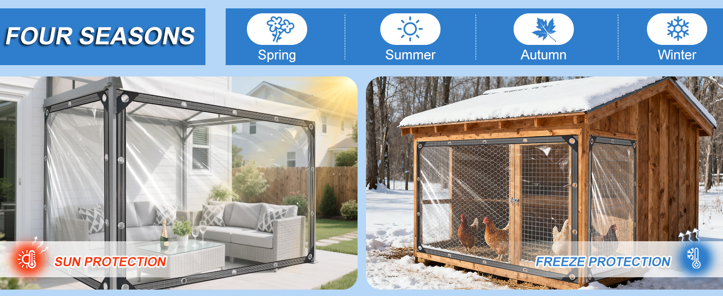Clear Plastic Tarp Waterproof