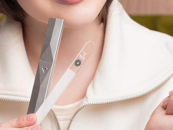 Czech glass nail files in hardcases nail filer for natural nails