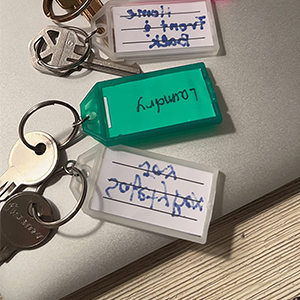 Key Labels with Ring and Label Window