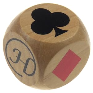 40mm wood trump suit marker dice