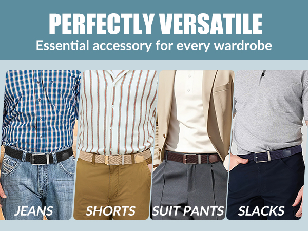 men elastic waist belt