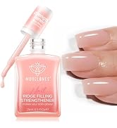 modelones Nail Strengthener and Growth Nail Hardener Pink Nail Polish | Nail Stuff Extra Strong a...