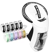 Embossing Label Maker Machine with-Tape, Vintage Embossed Label Maker Manual, Retro 3D Black Embo...