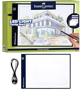 Faber-Castell LED Light Tracing Board: Adjustable Light Up Drawing Board, LED Drawing Pad, Tracin...
