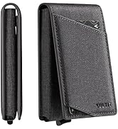 VULKIT Minimalist Wallet for Men Pop Up Credit Card Holder Slim Bifold Wallets RFID Blocking Magn...