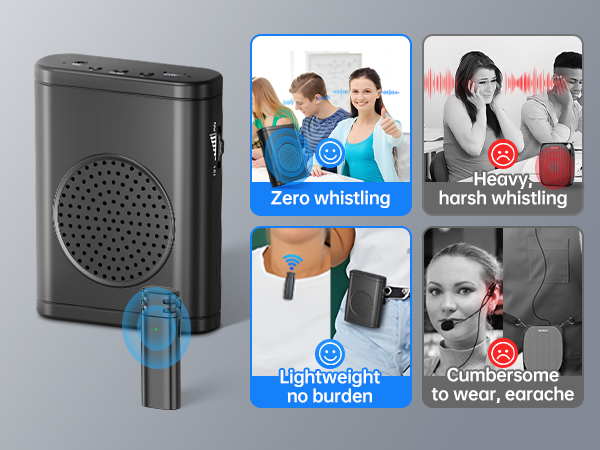 wireless voice amplifier wireless microphone with speaker portable speaker with microphone