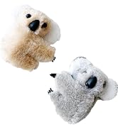 Gray and Khaki Koala Stuffed Animal Clips,Plush Koala Shaped Hair Clips,Small Stuffed Koala Clip ...