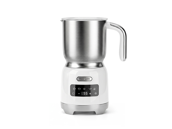 Hazel Quinn Milk Frother and Steamer, Variable Temp and Thickness, Detachable for Dishwasher Safe
