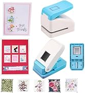 2Pcs /Set 1.1x0.9/1x0.8 Postage Stamp Embossing Punch; Punches Score Tools for Scrapbooking Journ...