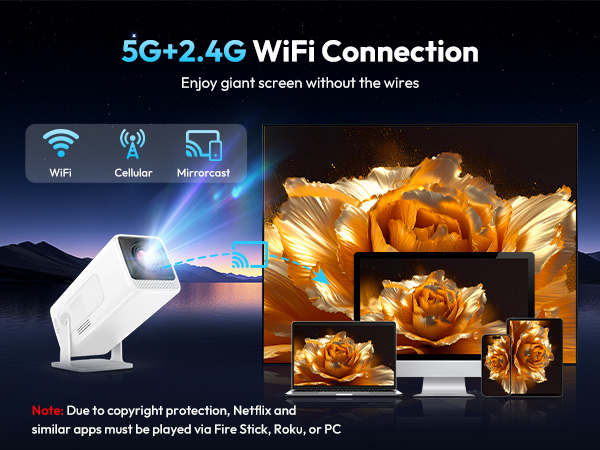 projector with wifi and bluetooth