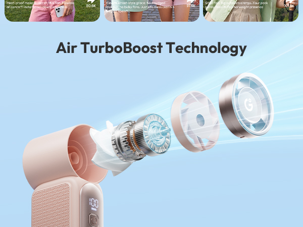mini handheld portable fan