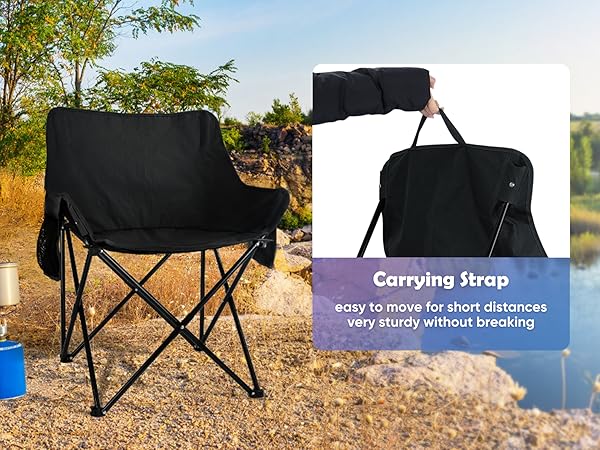 black folding chairs