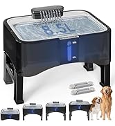 UPSKY 2.25Gal Elevated Dog Water Fountain, 4 Heights Adjustable Pet Fountain for All Dog Sizes, 3...