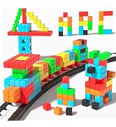 SYSKENI 56PCS Magnetic Blocks Toddler Toys, Magnetic Building Blocks Magnet Toys, Magnetic Blocks...