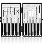 11Pcs Small Screwdriver Set, Mini Screwdriver Set, Eyeglass Repair Screwdriver with 11 Different ...