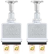 Push Pull Switch Heavy Duty 75 Amp Pull Toggle Switch 6-28V DC 2 Position Spst On/Off for Automot...