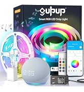GUPUP WiFi Led Lights 50 ft, Smart App Controlled Led Strip Lights, Compatible with Alexa and Goo...