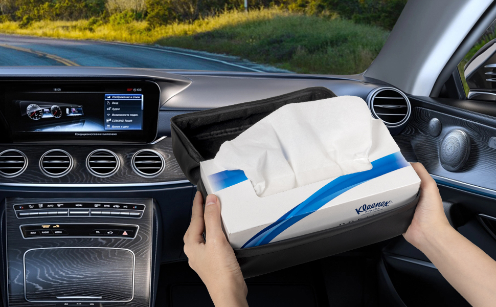 car tissue box holder