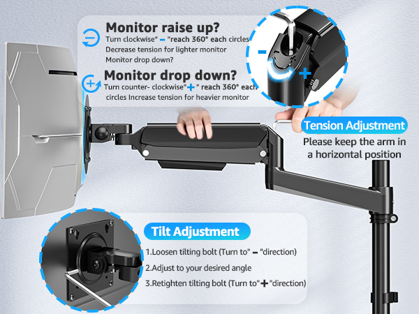 heavy duty monitor arm