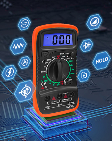 Digital Multimeter Voltmeter Battery