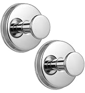 Fenas Large Suction Cup Hooks, Heavy Duty 15lb Holds Towel & Robe, No-Drill Shower Bathroom Hooks...