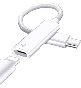 USB C to Lightning Adapter Cable for iPhone 15 Plus 15 Pro Max, 27W PD Fast Charging & Data Trans...