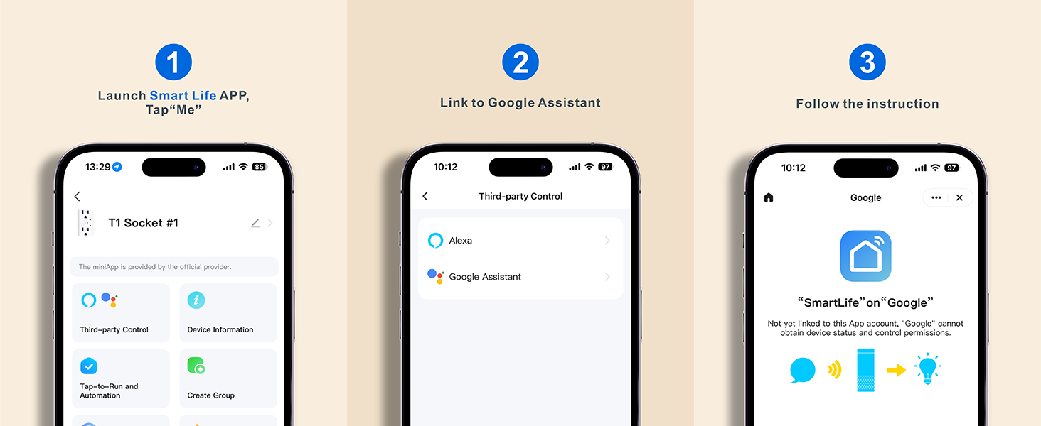 Link to Google Home