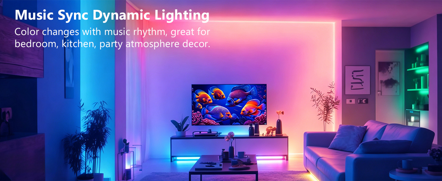 Music sync dynamic Lighting