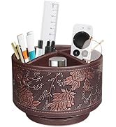 Pen Holder for Desk Organizers and Accessories, 360 Swivel TV Remote Control Holder for Table, Ni...