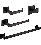 VELIMAX Premium Stainless Steel 4 Pieces Bathroom Hardware Accessories Set Wall Mounted Towel Bar...