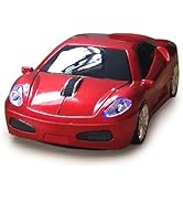 SDGSQHA Wireless USB Optical Mouse, Red, 1600 DPI, 10m Operation Distance, Plug and Play