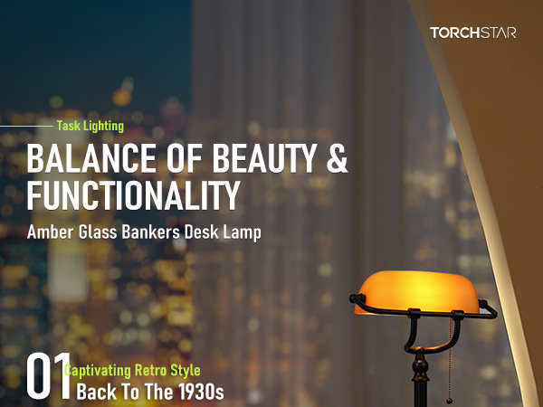 TORCHSTAR Bankers Desk Lamp