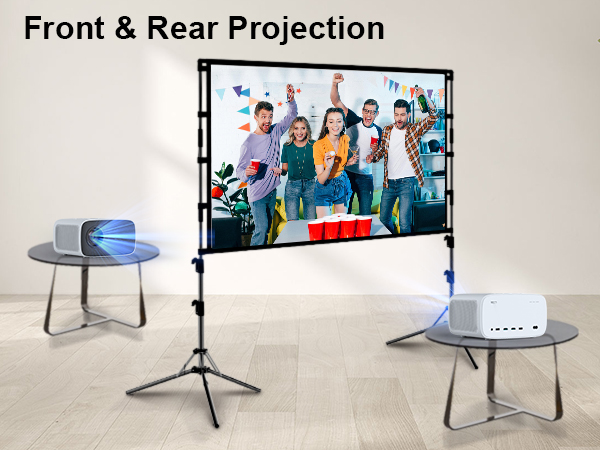 projector screen and stand