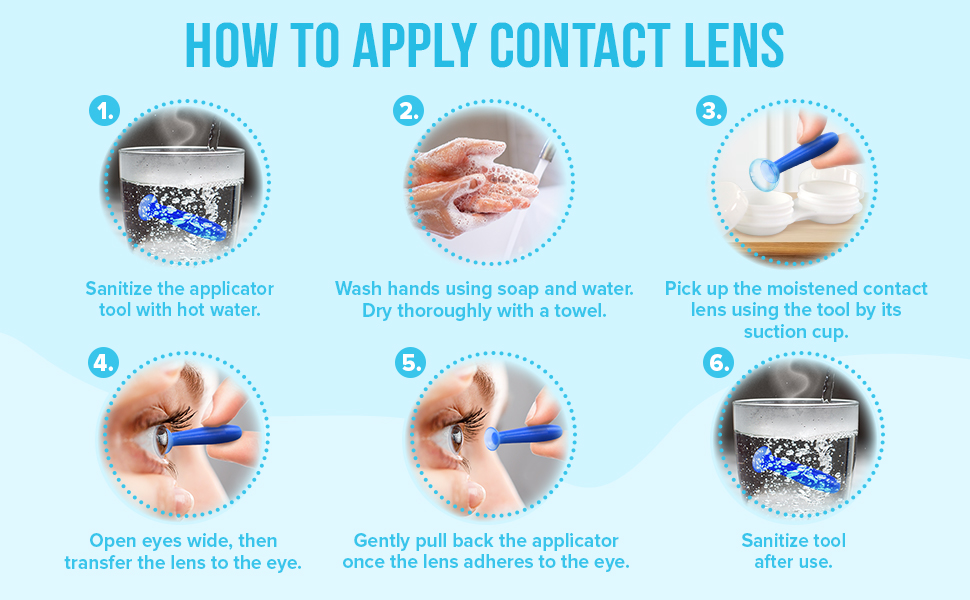 contact lens remover, contact lens, applicator, contact lens insertion tool