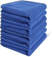 Keith Lun 6 Pack 100% Cotton Wash Cloth, 12x12Inch Highly Absorbent and Soft Feel Fingertip Towel...