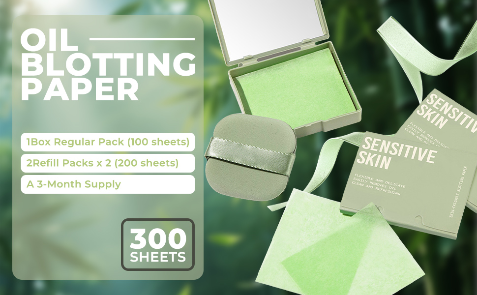 300SHEETS oil blotting sheets for face