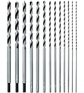 Sali 13PCS Brad Point Wood Drill Bit Set Carbon Steel Wood Drill Bit Set for Hardwood, Plywood, P...