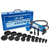 AMZCNC Hydraulic Knockout Punch Electrical Conduit Hole Cutter Set KO Tool Kit 1/2 to 4 inch (15T...