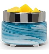 Scented Wax Melt Warmer Electric – Art-glass Candle Wax Warmer, 3-in-1 Wax Melter Burner, Fragran...