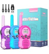 FOREDOM Rechargeable Walkie Talkies for Kids Walkie Talkies Long Range for Boy & Girl Age 3 to 12...